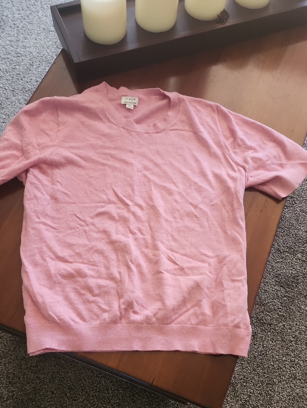 J. Crew womens Light Pink Crewneck top